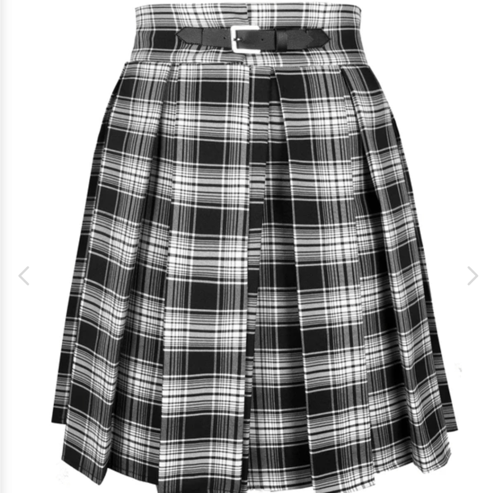 Deandri plaid skirt